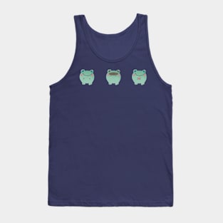 Three Cute Frogs Tank Top